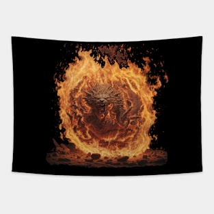 Fire Monster Tapestry