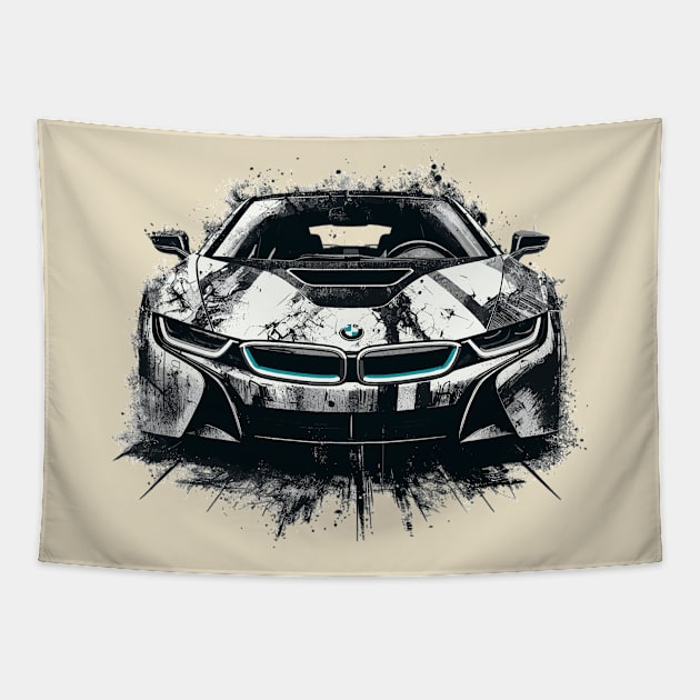 BMW i8 Tapestry by Vehicles-Art