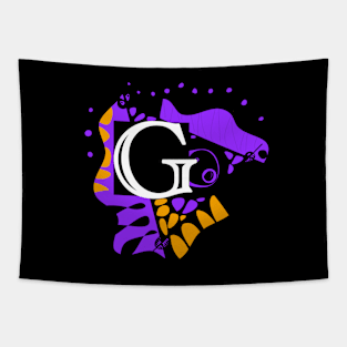 Mazipoodles Bird’s Nest - Personalized Initial Letter G Tapestry