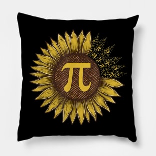 Pi Day Design - Sunflower 3,14 Pi Number Symbol Math Science Gift idea Pillow