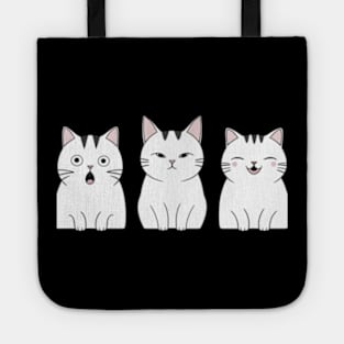 Three cats, three moods Tote