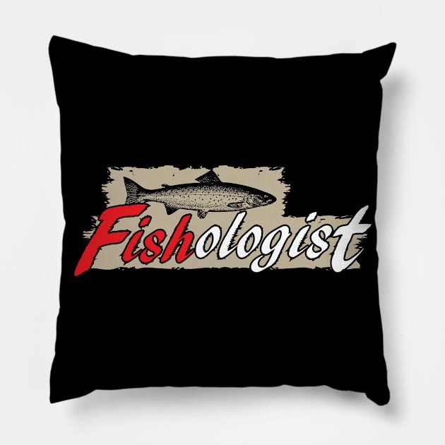 Fishing - fishologist Pillow by KC Happy Shop