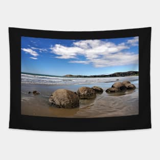 Moeraki Boulders, rochers sphériques , Nouvelle-Zélande Tapestry