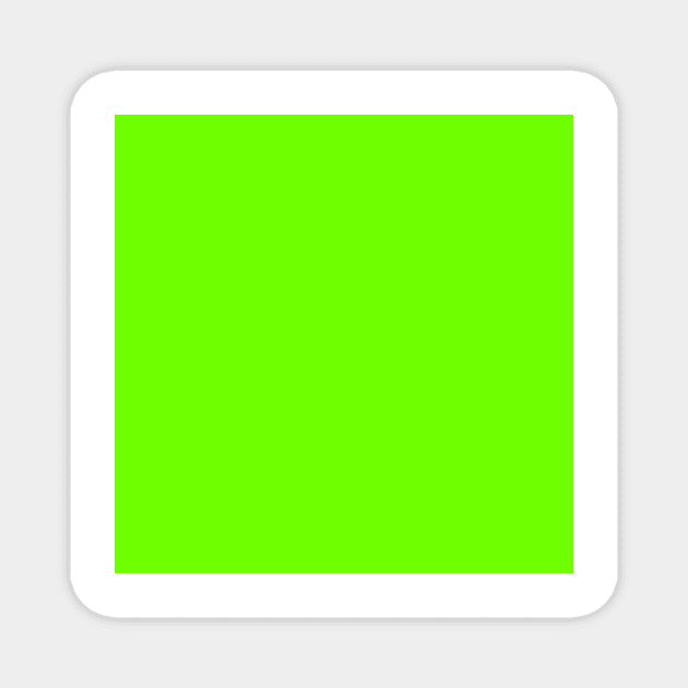 Super Bright Fluorescent Green Neon Magnet by podartist