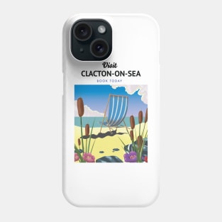 Clacton-on-Sea travel poster. Phone Case