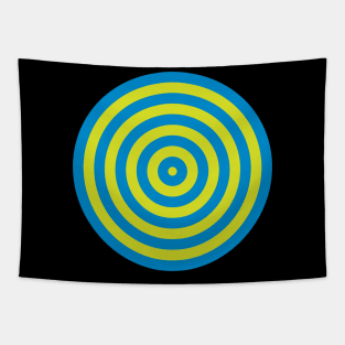 Blue Green Target Tapestry