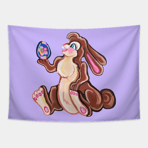 Cutie the Easter Bunny Tapestry by Art by Deborah Camp