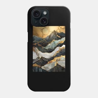 Abstract Mountain Sunset Phone Case