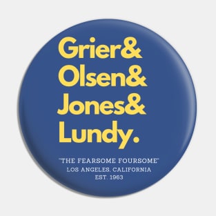 LA's Fearsome Foursome Defense Pin