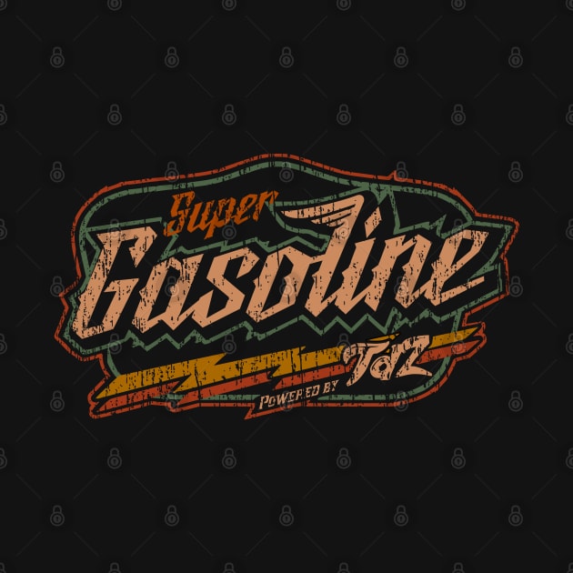 Super Gasoline Vintage retro oil brand logo by SpaceWiz95