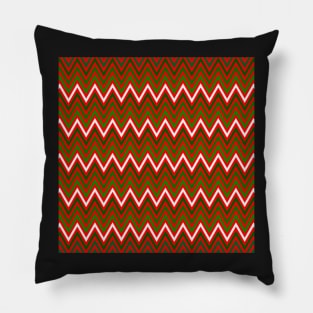 Christmas Chevron Pattern Pillow