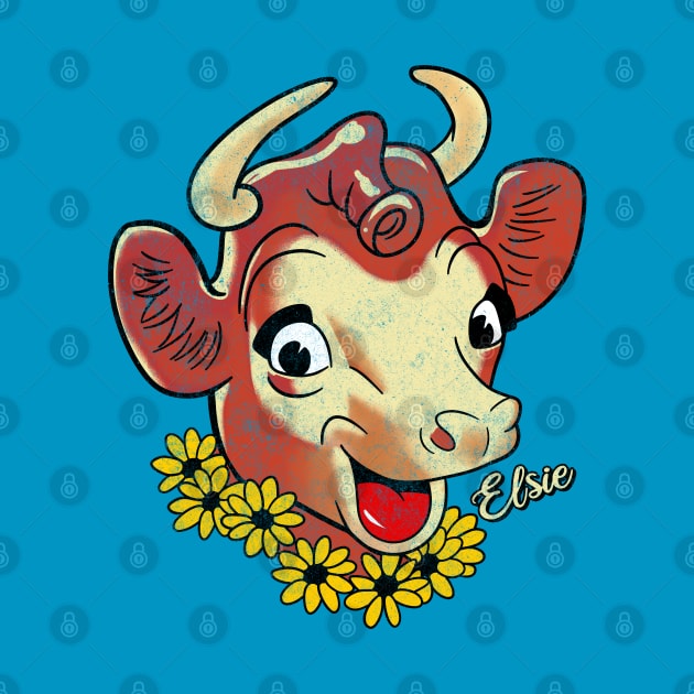 Vintage Elsie the Cow by OniSide