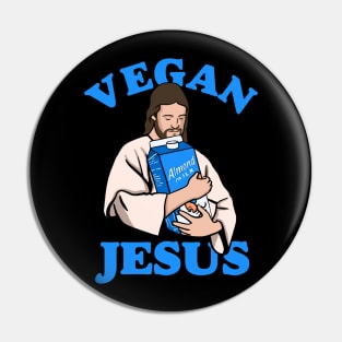 Vegan Jesus Pin