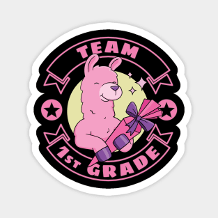 Team 1st Grade Llama Magnet