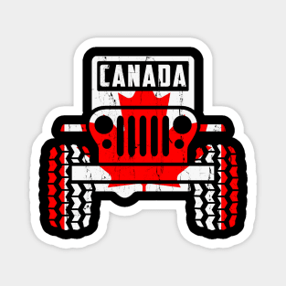 Canada Flag Jeep Canadian America Flag Jeep Vintage Jeep Men/Women/Kid Jeep Gift Magnet