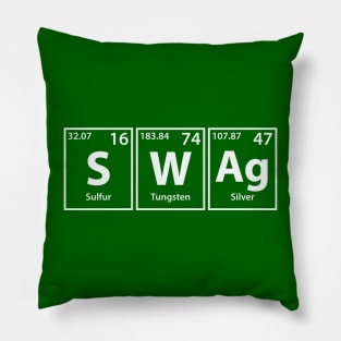 Swag (S-W-Ag) Periodic Elements Spelling Pillow