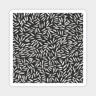 Minimalist Texture on Charcoal Magnet