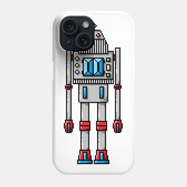 Pixel Robot 108 Phone Case by Vampireslug