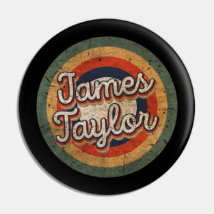 James Name Personalized Taylor Vintage Retro 60s 70s Birthday Gift Pin