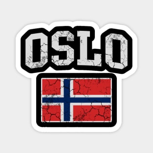 Oslo Norway Flag Norwegian Norge Magnet