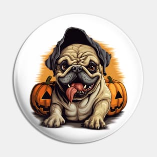 Halloween Bulldog #3 Pin