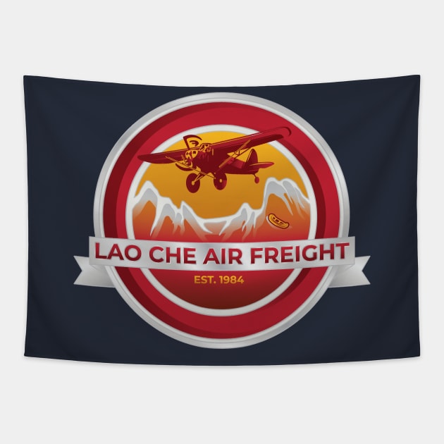 Lao Che Air Freight '84 Tapestry by DeepDiveThreads