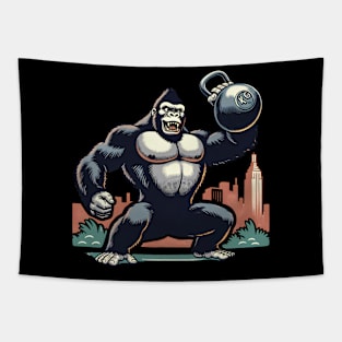 KingKong Kettlebell vintage Tshrit Tapestry