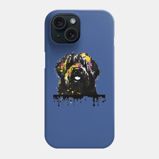 Black Russian Terrier Dog Phone Case by Furrban