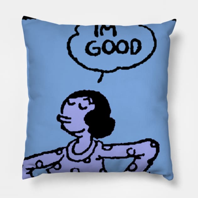 Thimble Theatre Femme Fatale Pillow by rikarts