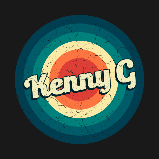 Graphic Kenny G Name Retro Vintage Circle by Mysterious Astral City