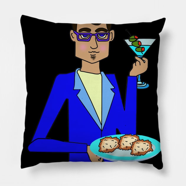 I like you a Latke Happy Hanukah Pillow by Lynndarakos