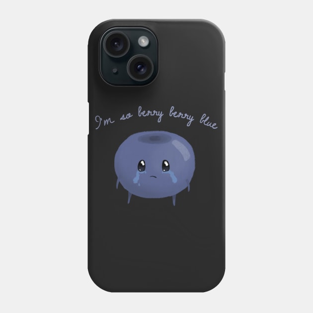 I'm so berry berry blue. Phone Case by CorinnaSchlachter