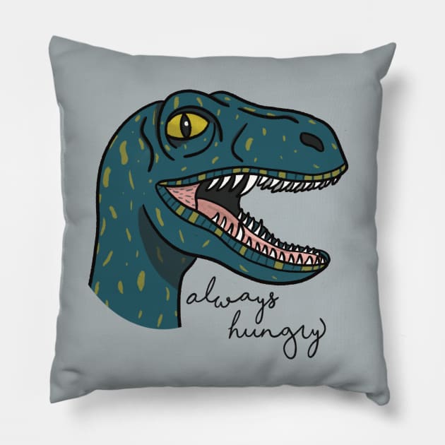 Always Hungry Pillow by Amyologist Draws