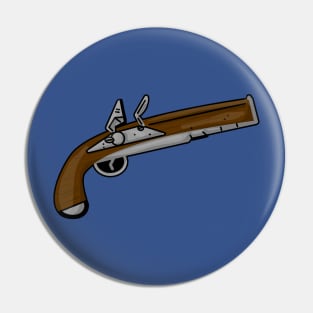 Cartoon Flintlock Pin