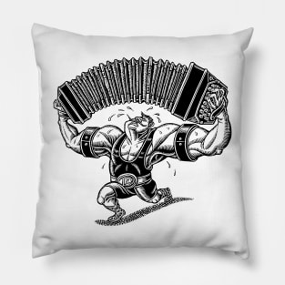 Bandoneon workout (in black) Pillow