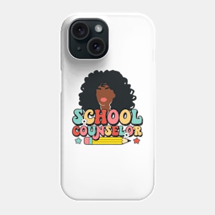 Black School Counselor Phone Case