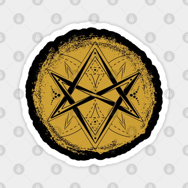 Unicursal Hexagram | Pagan Symbol Magnet by CelestialStudio