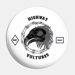 Highway Vultures Biker Gang Pin