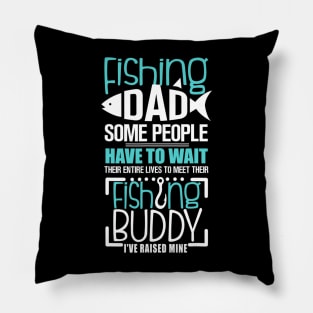 Fishing Dad Funny Father Matching Pillow