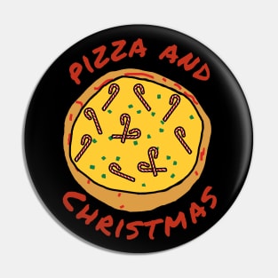 Pizza and Christmas Food Pin