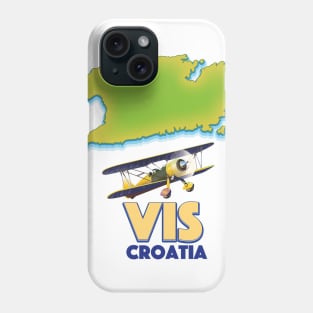 Vis Croatia map Phone Case