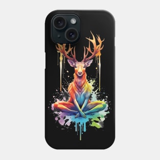 Reindeer Yoga Phone Case