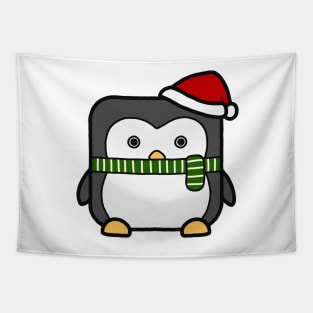 Funny Square Penguin Tapestry