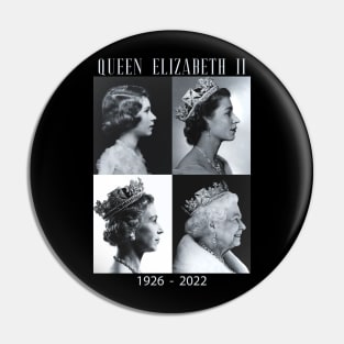 Rip Queen Elizabeth II God Bless the beautiful Queen 1926-2022 Pin