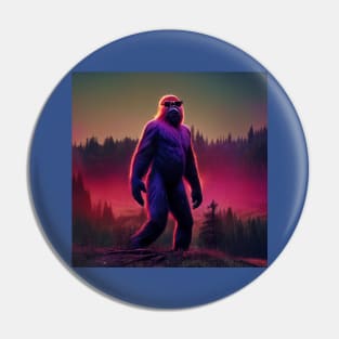 Dope Sasquatch in Nature Pin