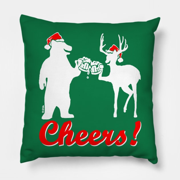 Christmas cheers! Pillow by NewSignCreation