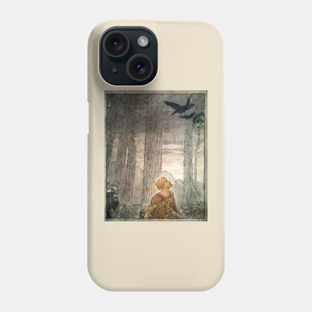 Siegfried's death - Arthur Rackham Phone Case by forgottenbeauty