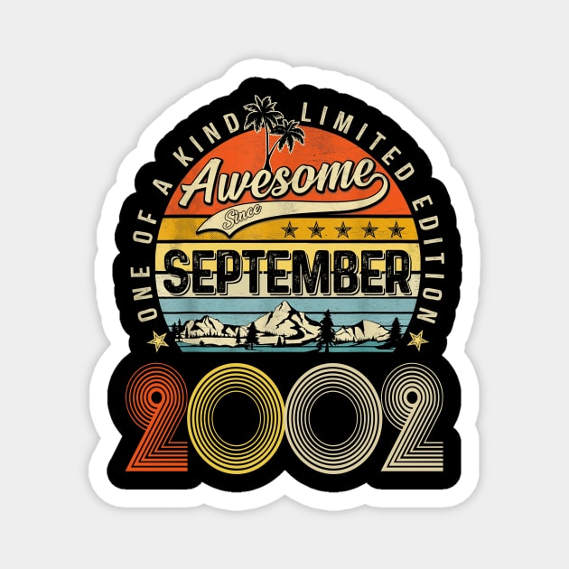 Awesome Since September 2002 Vintage 21st Birthday Magnet by Centorinoruben.Butterfly