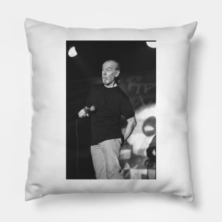 George Carlin BW Photograph Pillow