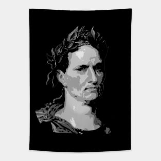 Julius Caesar Black and White Tapestry